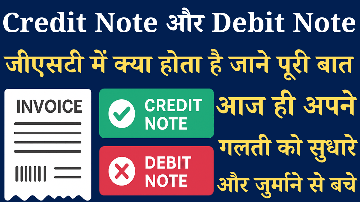 Gst me Credit Note aur Debit Note kya hai